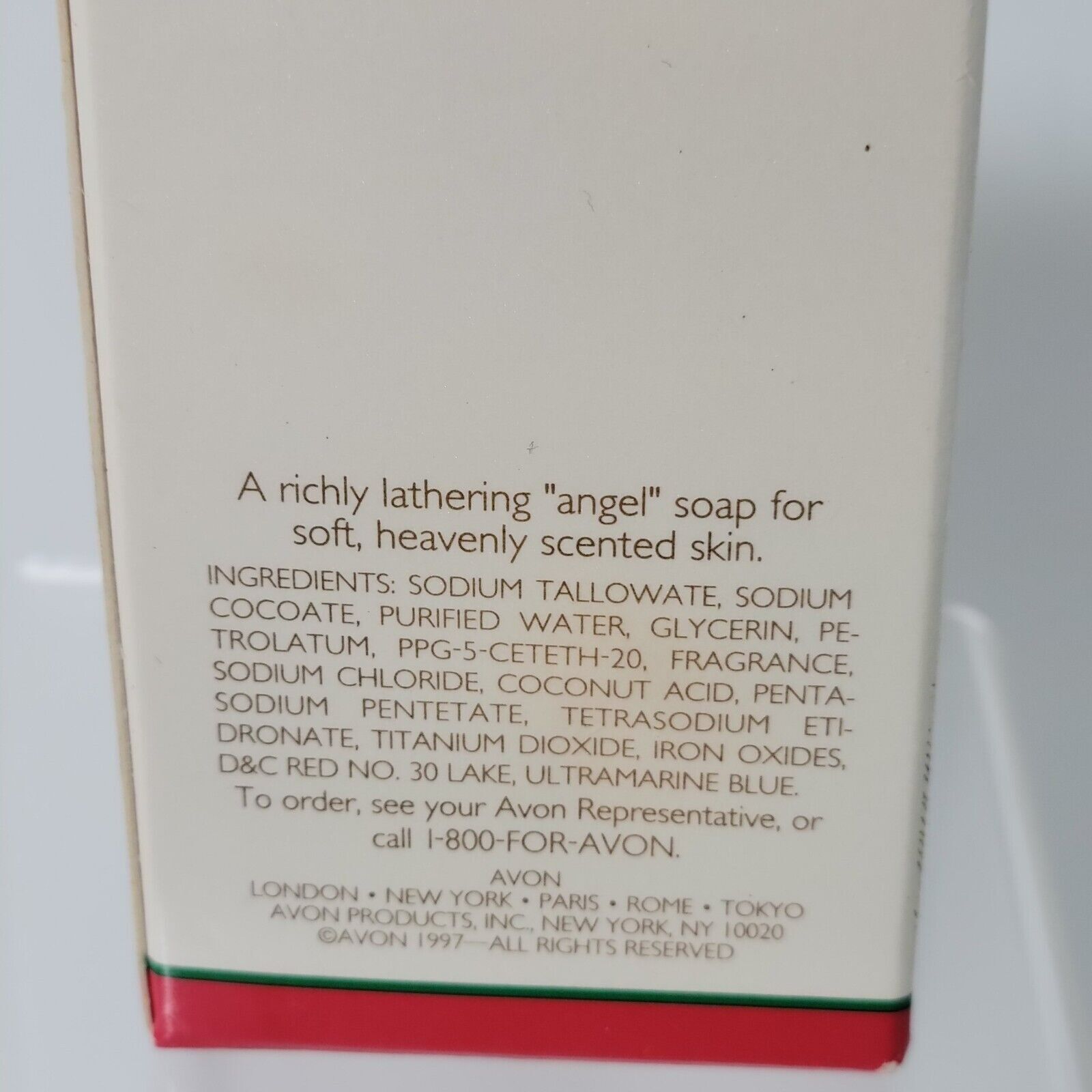 Vintage Avon Vanilla Soft Musk Angel Soap NOS New in Box Decor Decorative