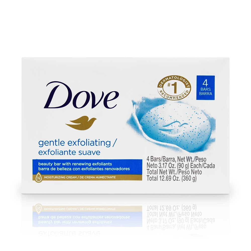 DOVE BLUE GENTLE EXFOLIATING SOAP BAR 360 GR