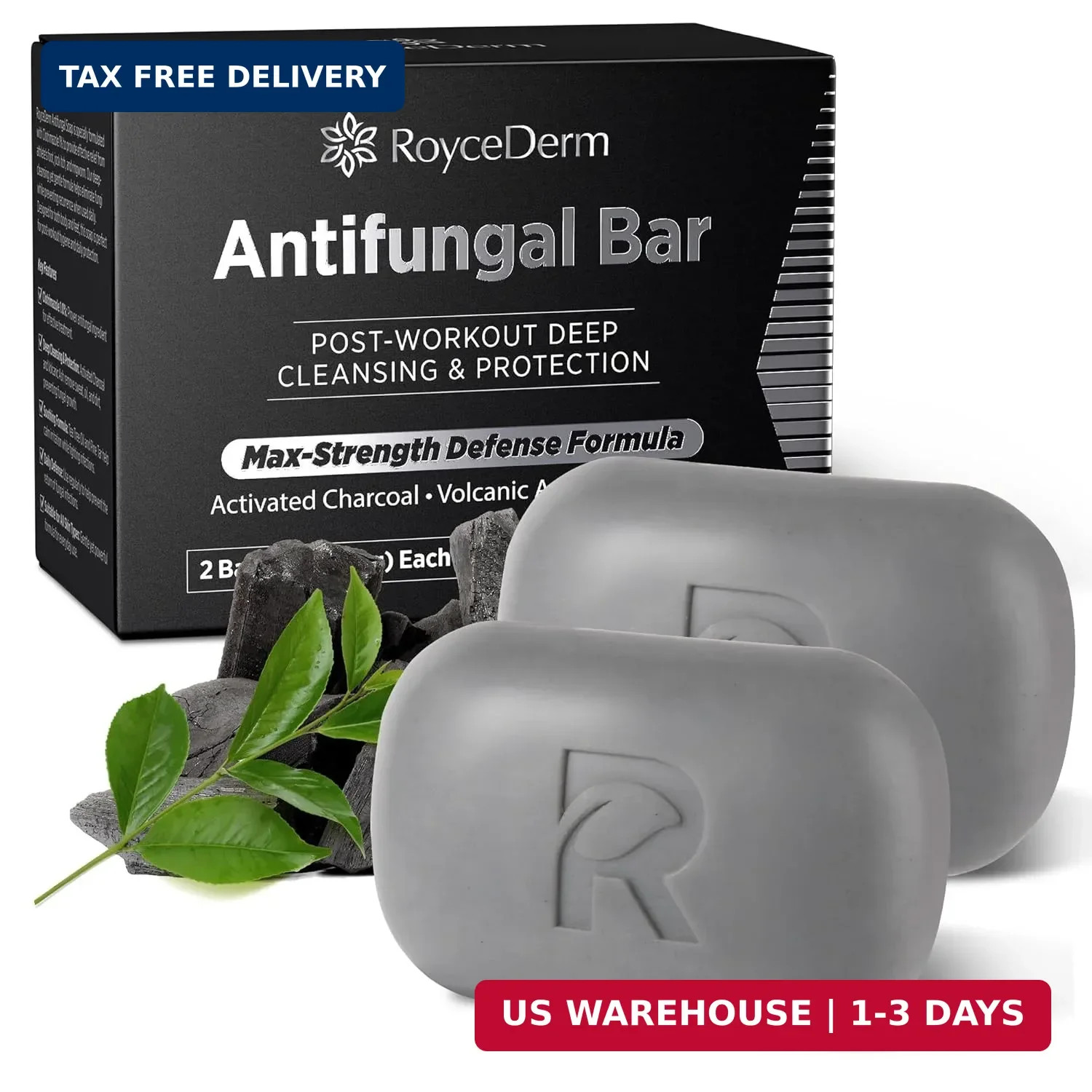Roycederm Antifungal Soap for Active Skin – Medicated Bar for Athlete’s Foot, Jo