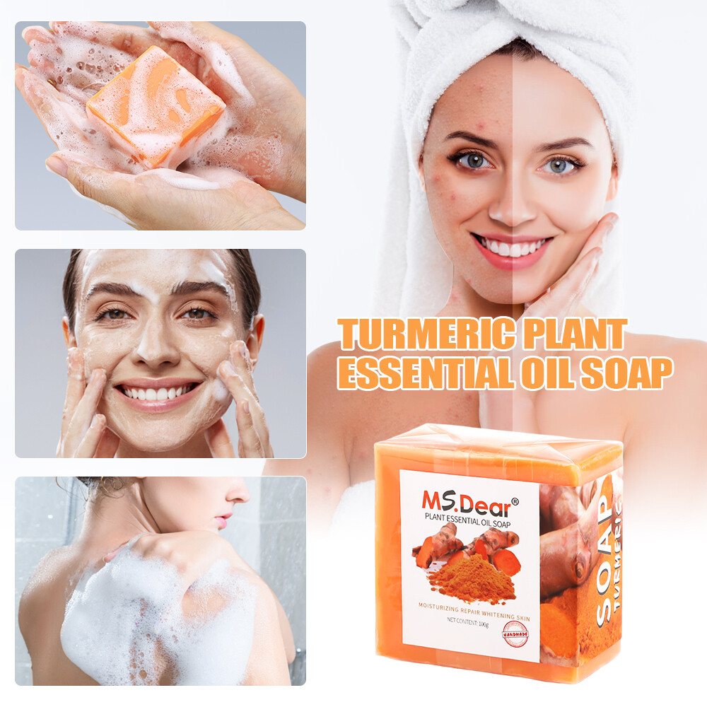 Kojic Acid/Tumeric Soap Skin Whitening Dark Spots lightening Acne Brightening US