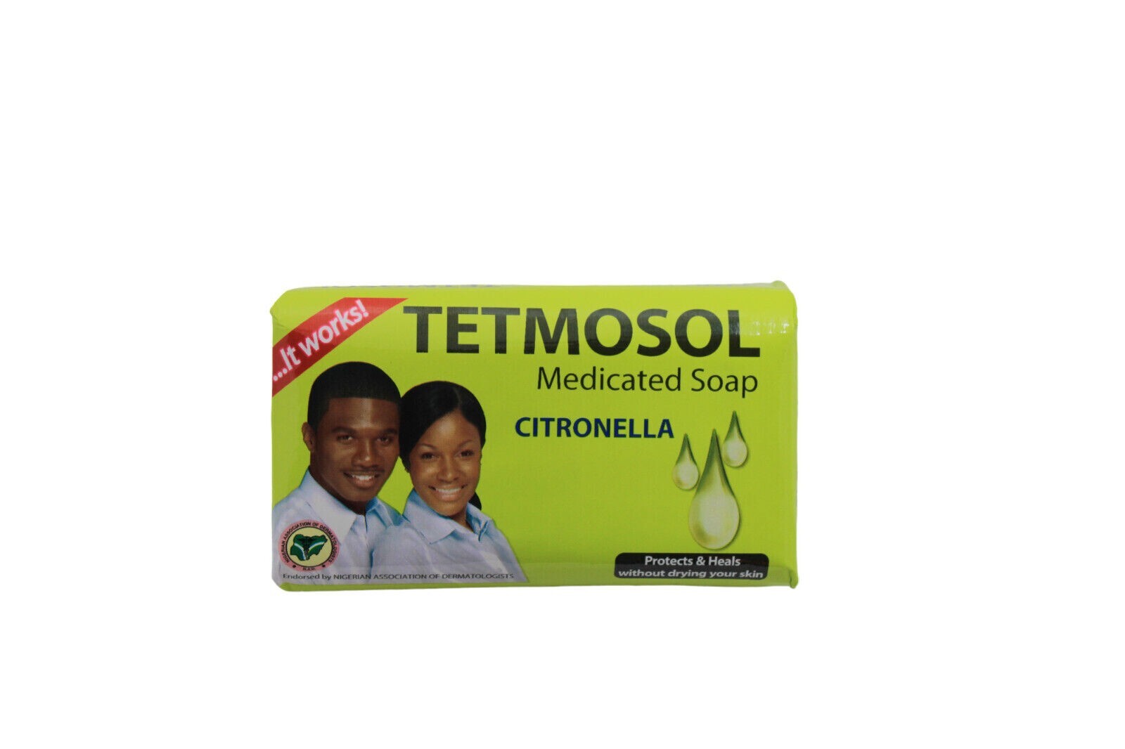 Tetmosol Medicated Soap Citronella BOX (PACK OF 6 x 12) USA SELLER.