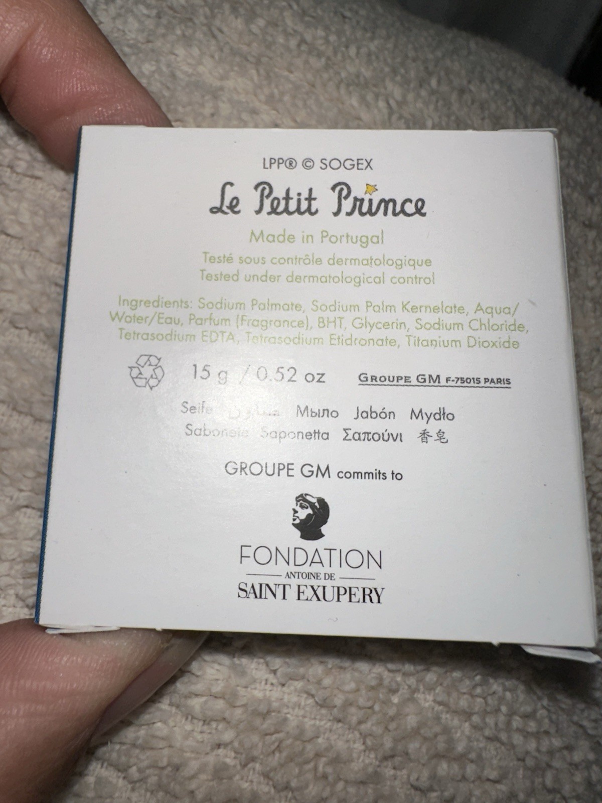Lot Of 10 Le Petit Prince Savon Soaps 15g/.52oz