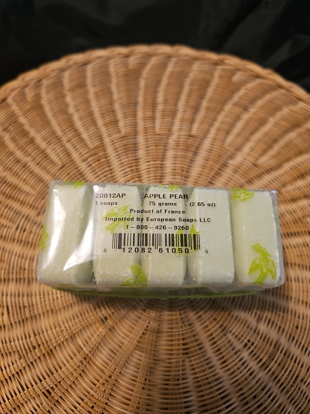 PRE de PROVENCE Guest Gift Set 5 Small Soap Bars 2.65 Oz / 75 Grams Apple Pear