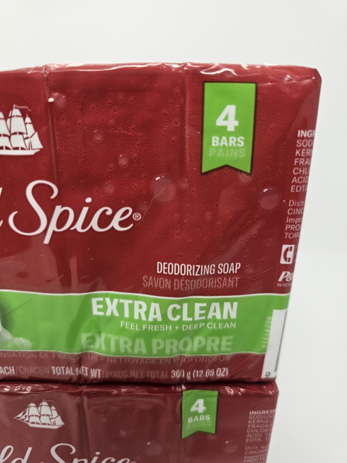 2X Old Spice Deodorizing Bar Soap Extra Clean Fresh & Deep Clean 3.17 oz. 8 Bars