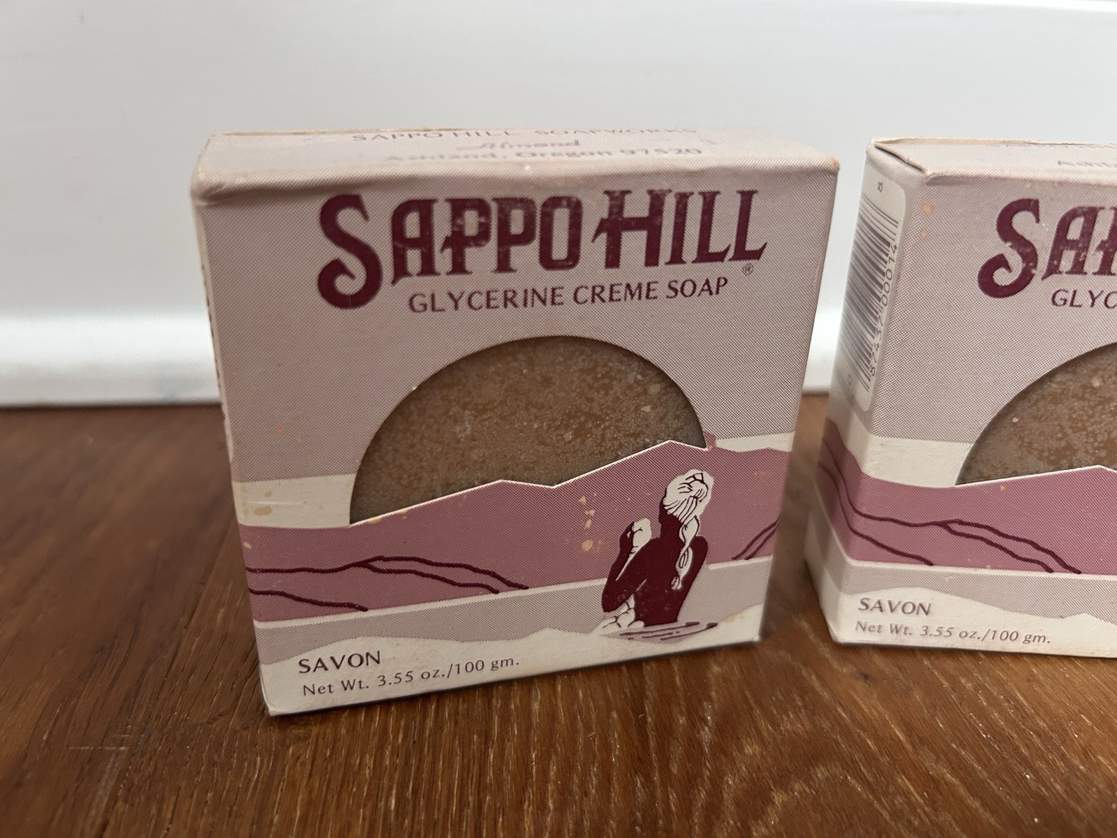 Vtg Savon Sappo Hill Glycerine Crème Bar Soap 3.5 oz Almond & Cucumber Lot Of 5