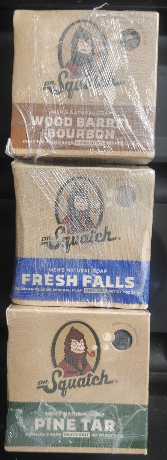 Dr. Squatch Soap for Men – 5oz Set Of 3