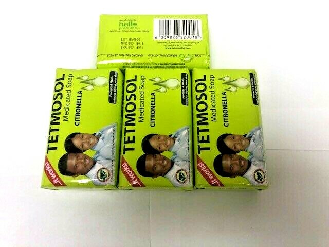 Tetmosol Medicated Soap Citronella (PACK OF 4) USA SELLER