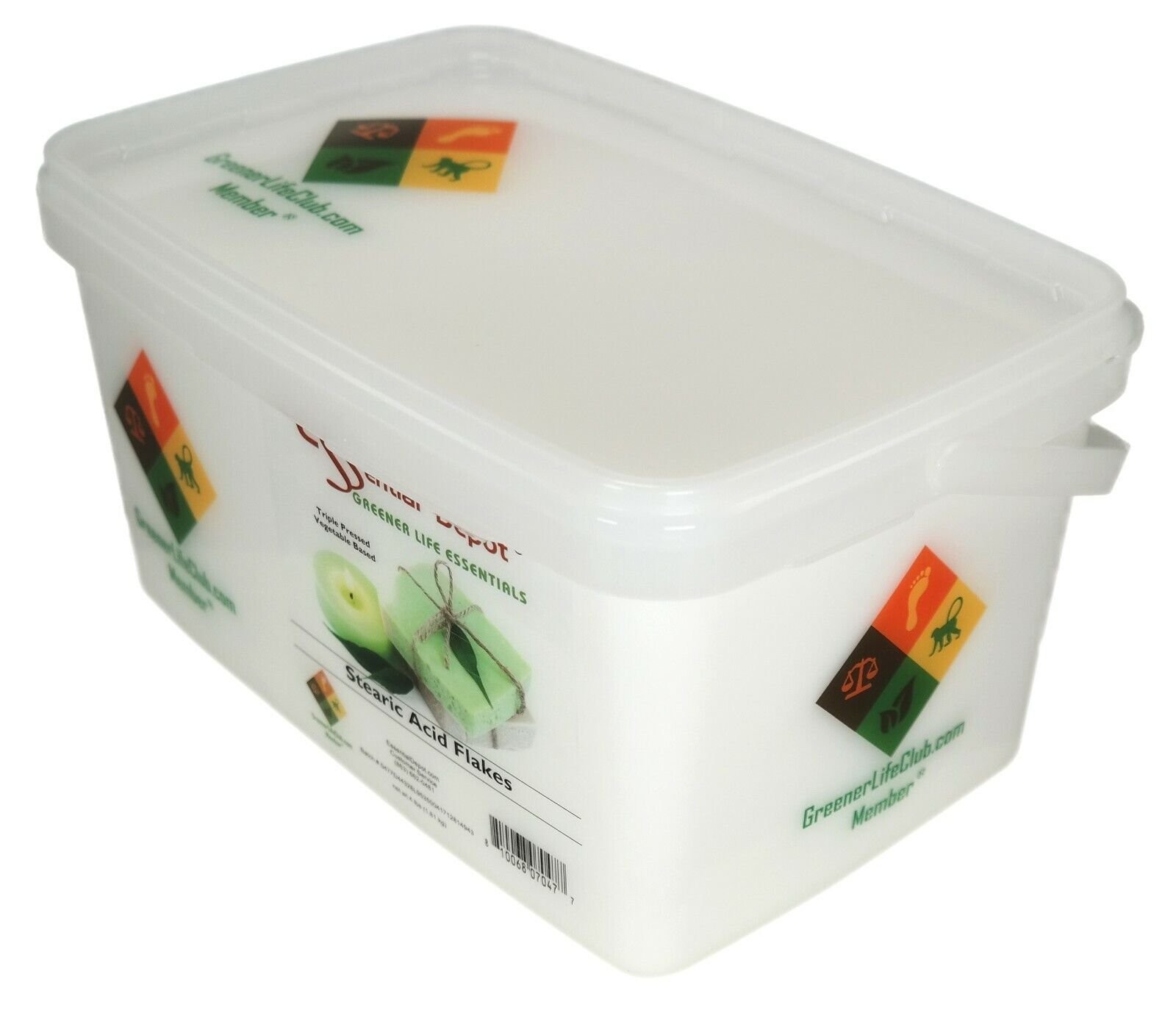 Stearic Acid – Vegetable Based – 4lb – Greener Life Club Box