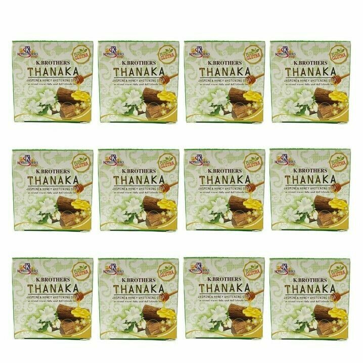 50 g. K Brothers Thanaka Jasmine Honey Plus Glutha Dark Spot Whitening Bar Soap