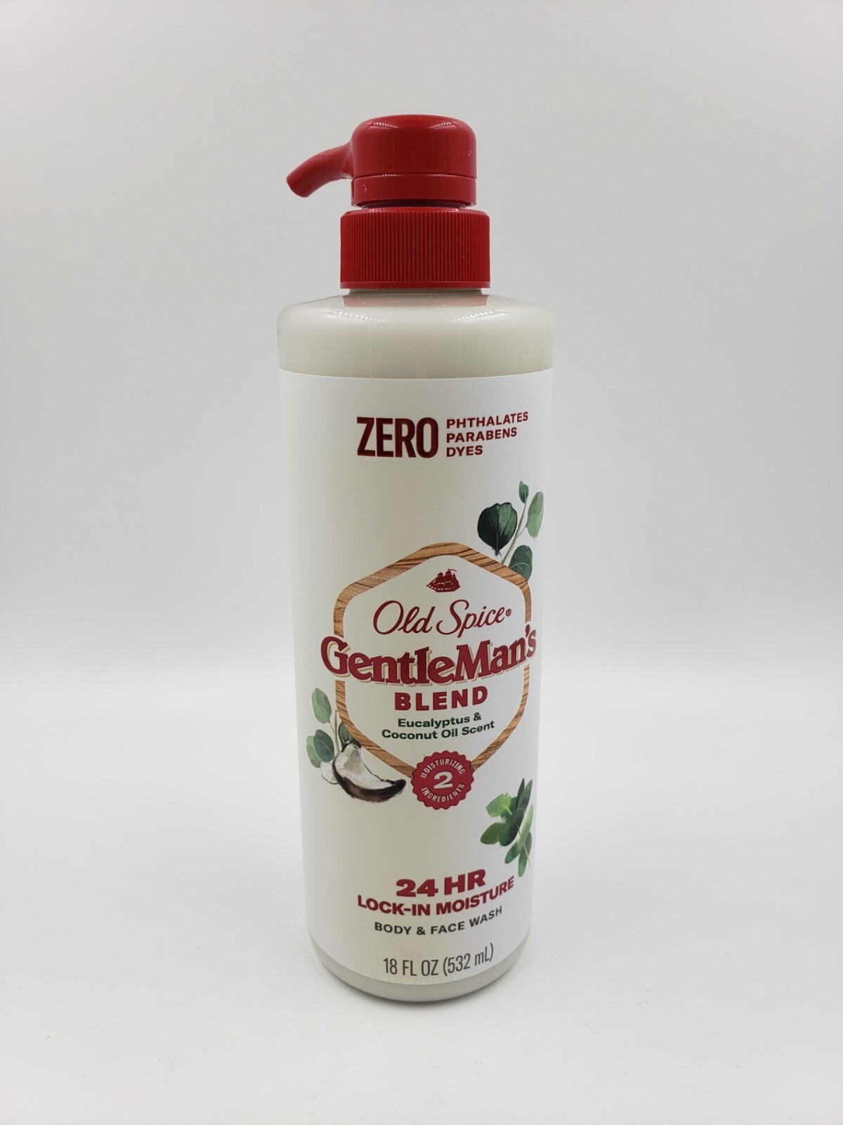 Old Spice GentleMan’s Blend Eucalyptus&Coconut Oil Scent Body&Face Wash 18 Fl Oz