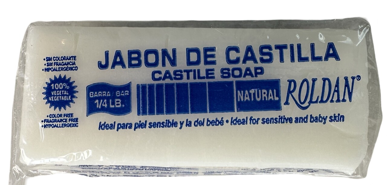 Jabon de Castilla 4 oz. Castile Soap. Ideal for Sensitive Skin. 1, 2 or 3 Pack.
