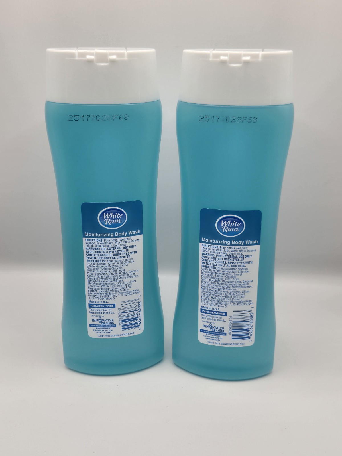 White Rain Ocean Mist Moisturizing Body Wash – Active Botanicals -2/12oz Bottles