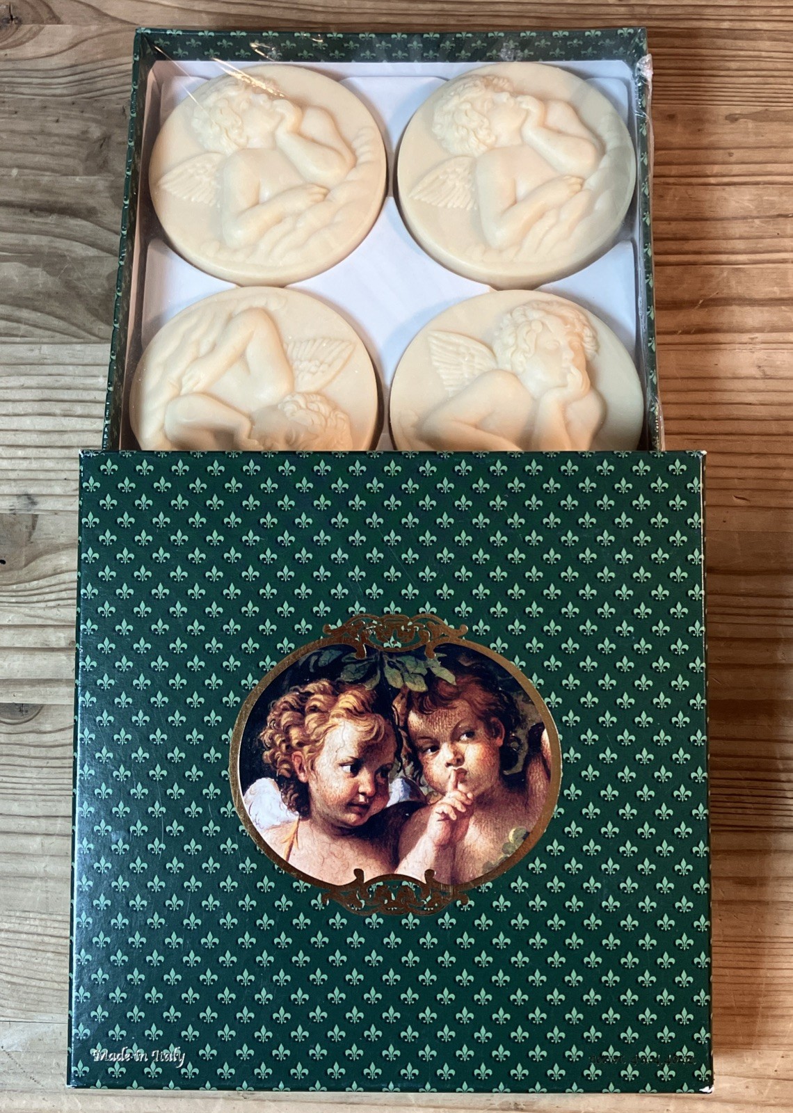 Saponificio Artigianale Fiorentino Angel Cherub Soaps Italy Handmade New in Box