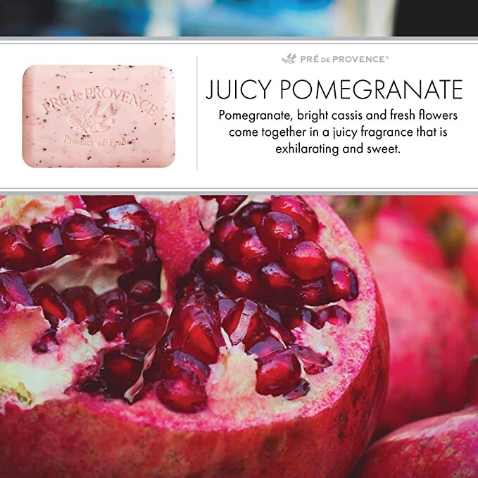 Pre De Provence 250 Gram Citrus Soap 2 Bars -Juicy Pomegranate