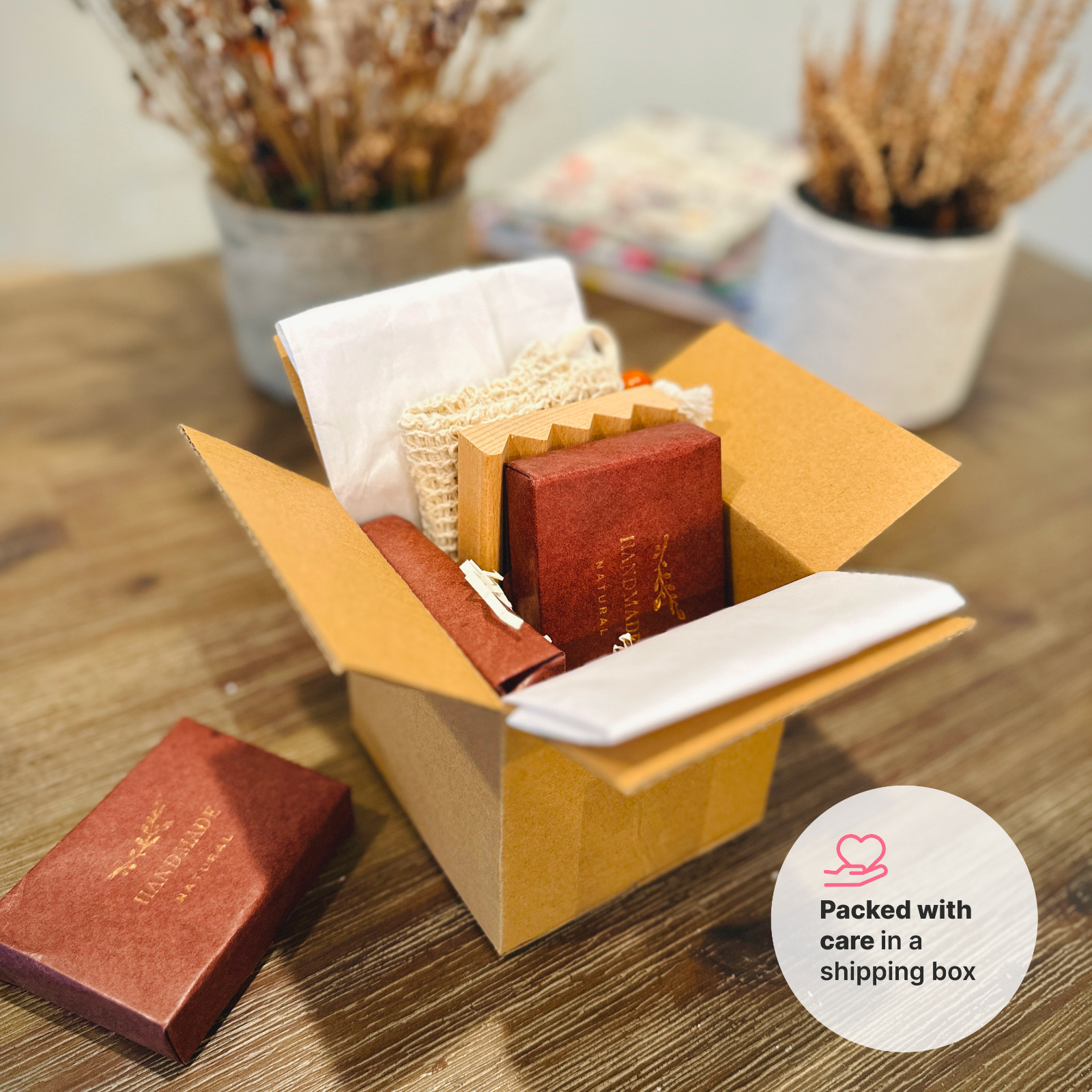 Nature’s Retreat Soap Trio Bundle | 3 Bars + 1 Soap Dish + 1 Soap Saver | Gift