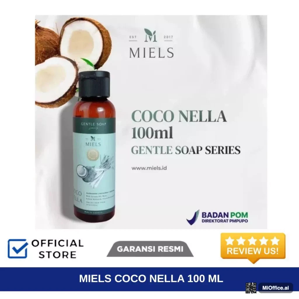 Miels Coco Nella Face & Body Soap 100ML – Hydrating & Refreshing Cleanser