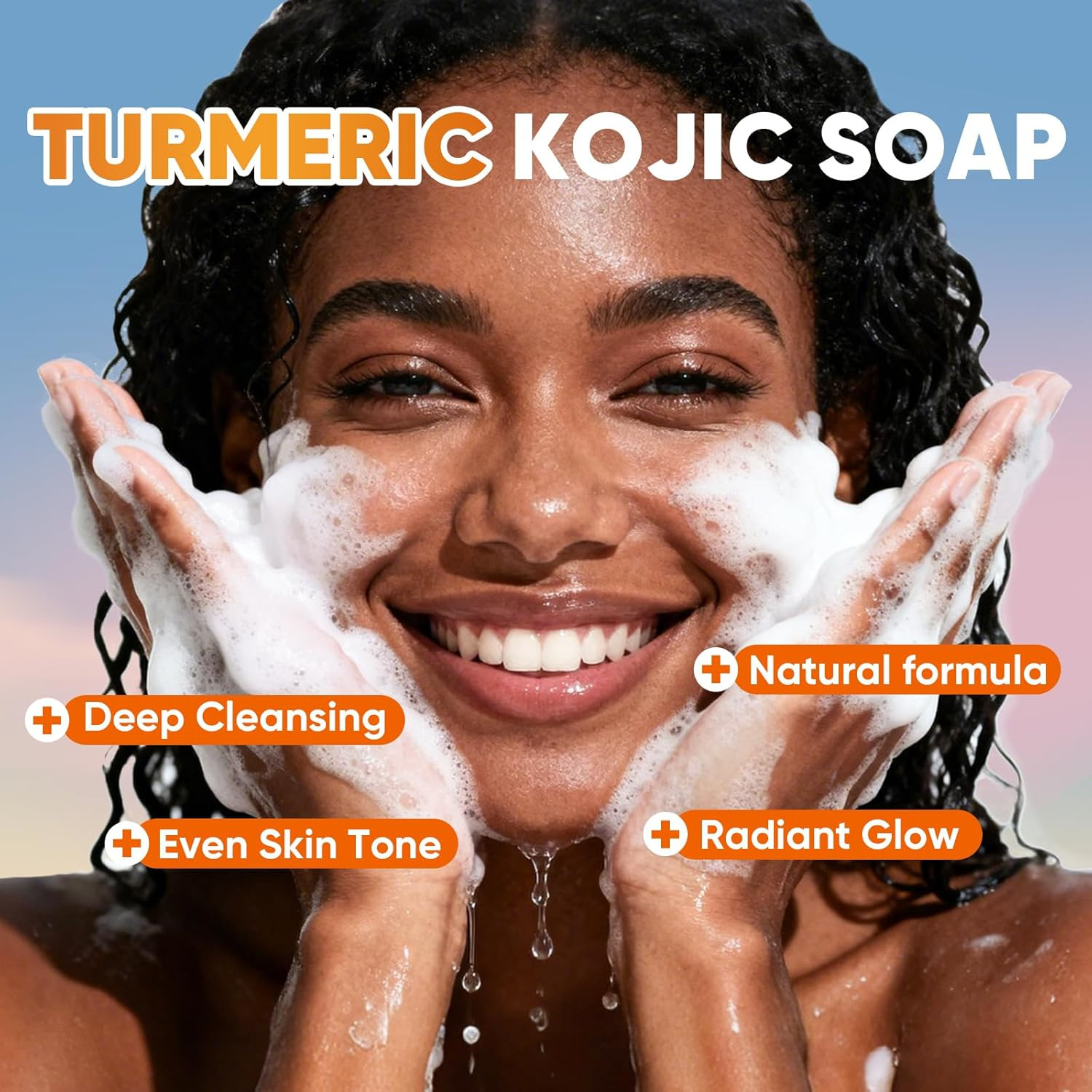 3 Pack Turmeric Kojic Acid Soap Bars – Infused with Retinol, Hydrolyzed