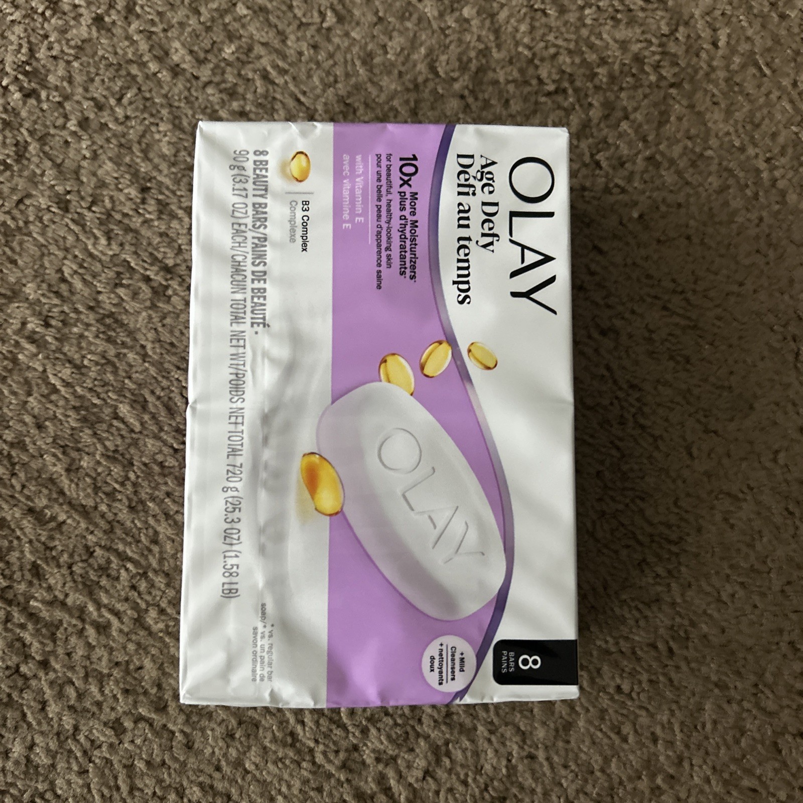 Olay Age Defying Bar Soap with Vitamin E & Vitamin B3 Complex – 3.75oz 12 bars