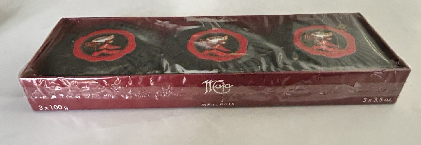 Vintage Myrurgia Maja Flor de Blason Soap Lot Spain Jabon Fan Boxed Vanity