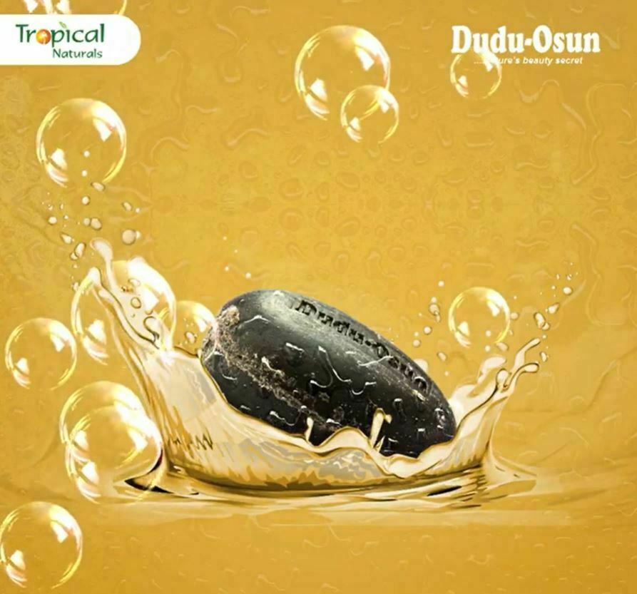Dudu Osun African Black Soap Raw 1 Bar Body Face Wash