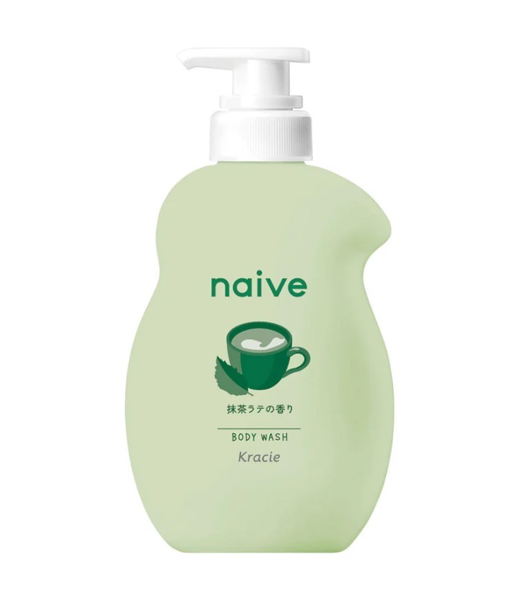 Kracie Naive Foaming Body Wash – Matcha Latte Scent Japanese Shower Gel or Foam