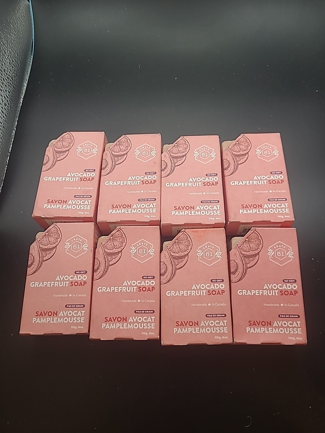 8 Bars Crate 61, Vegan Natural Handmade Bar Soap, W/ Premium Essential Oils