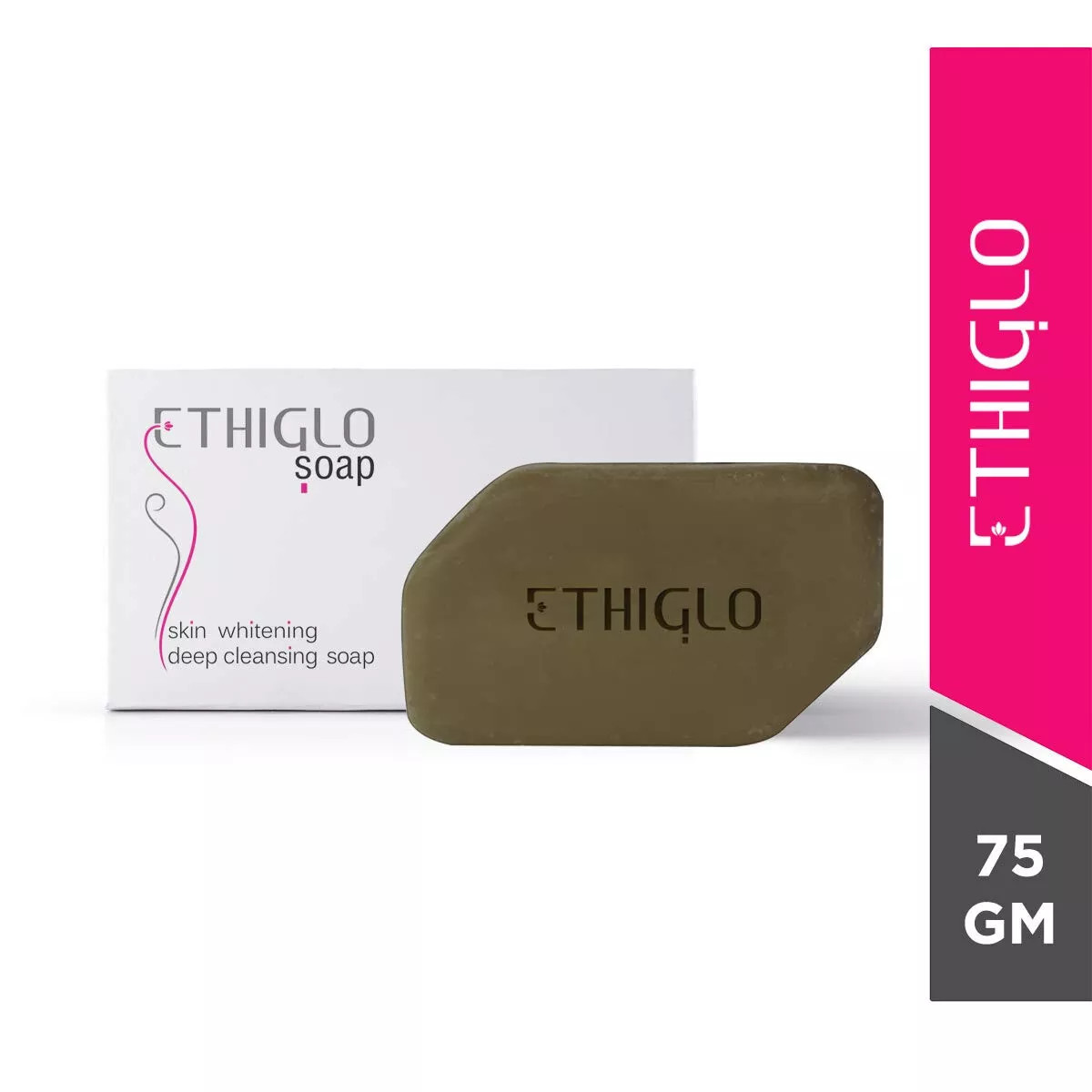 Pack Of 2 Ethiglo Skin Whitening Soap Skin Whitening Deep cleansing soap + F/S