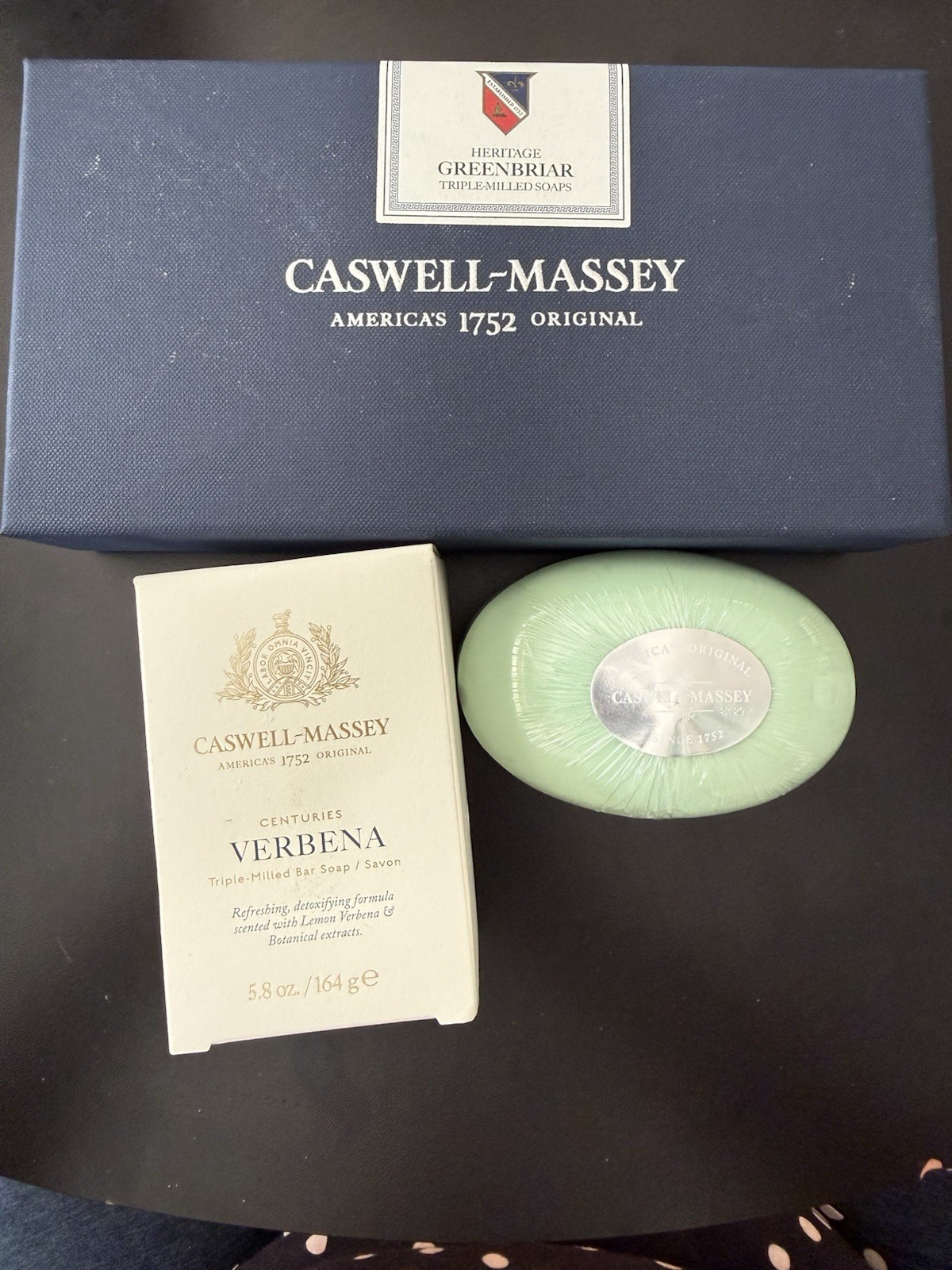 Lot Of 5 Bars Of Caswell Massey Soap – 3 In A Boxed Set