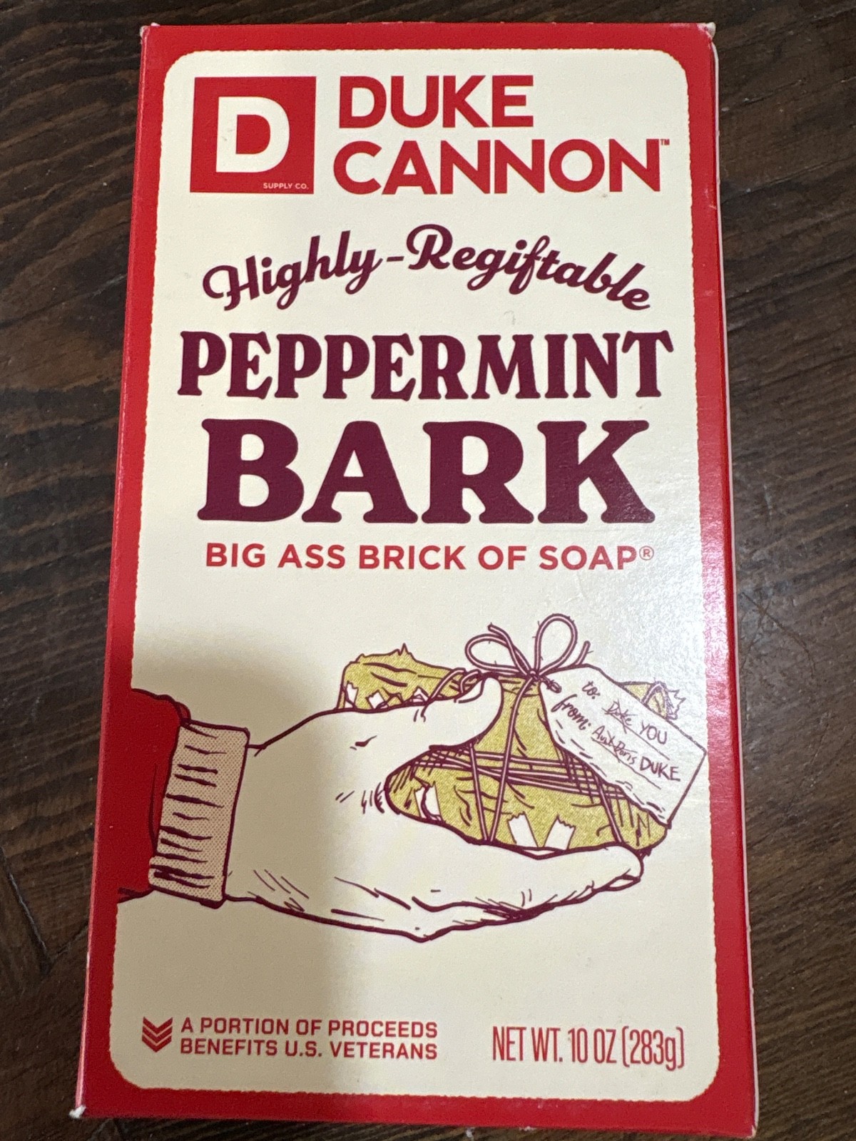 Duke Cannon Supply Co Bar Soap Peppermint Bark Scent 10oz Christmas Limited