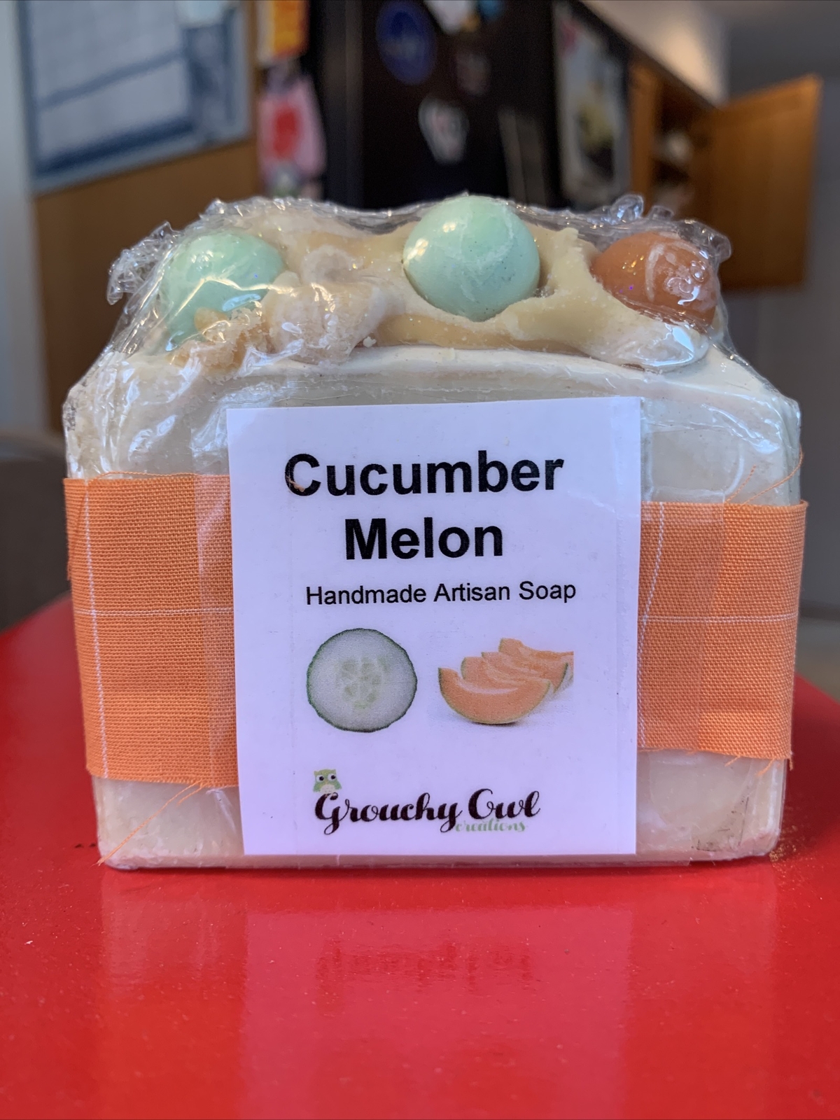 Cucumber Melon Handmade Artisan Soap Grouchy Girl Creations Sealed Brand New