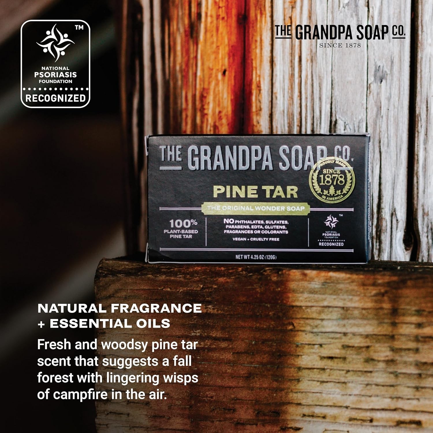 Grandpa’s Soap Pine Tar 4.25 oz (8-Pack)