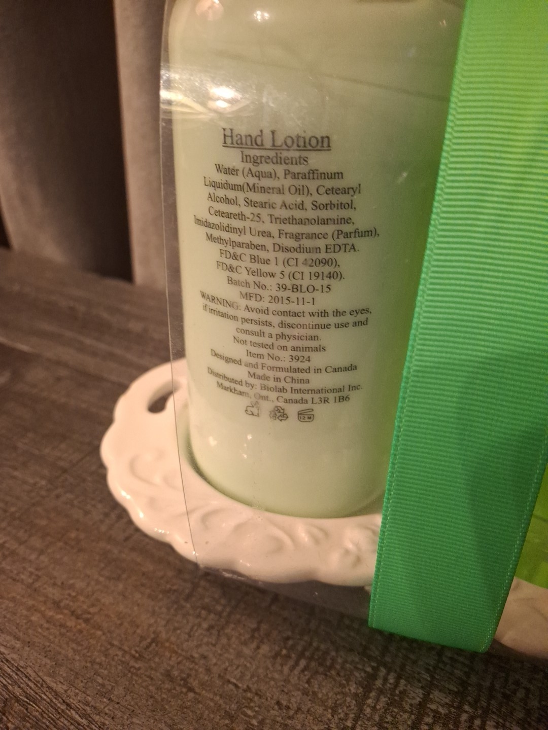 New LIME ZEST 16.9oz ea Hand Soap & Lotion With White Porceline Tray