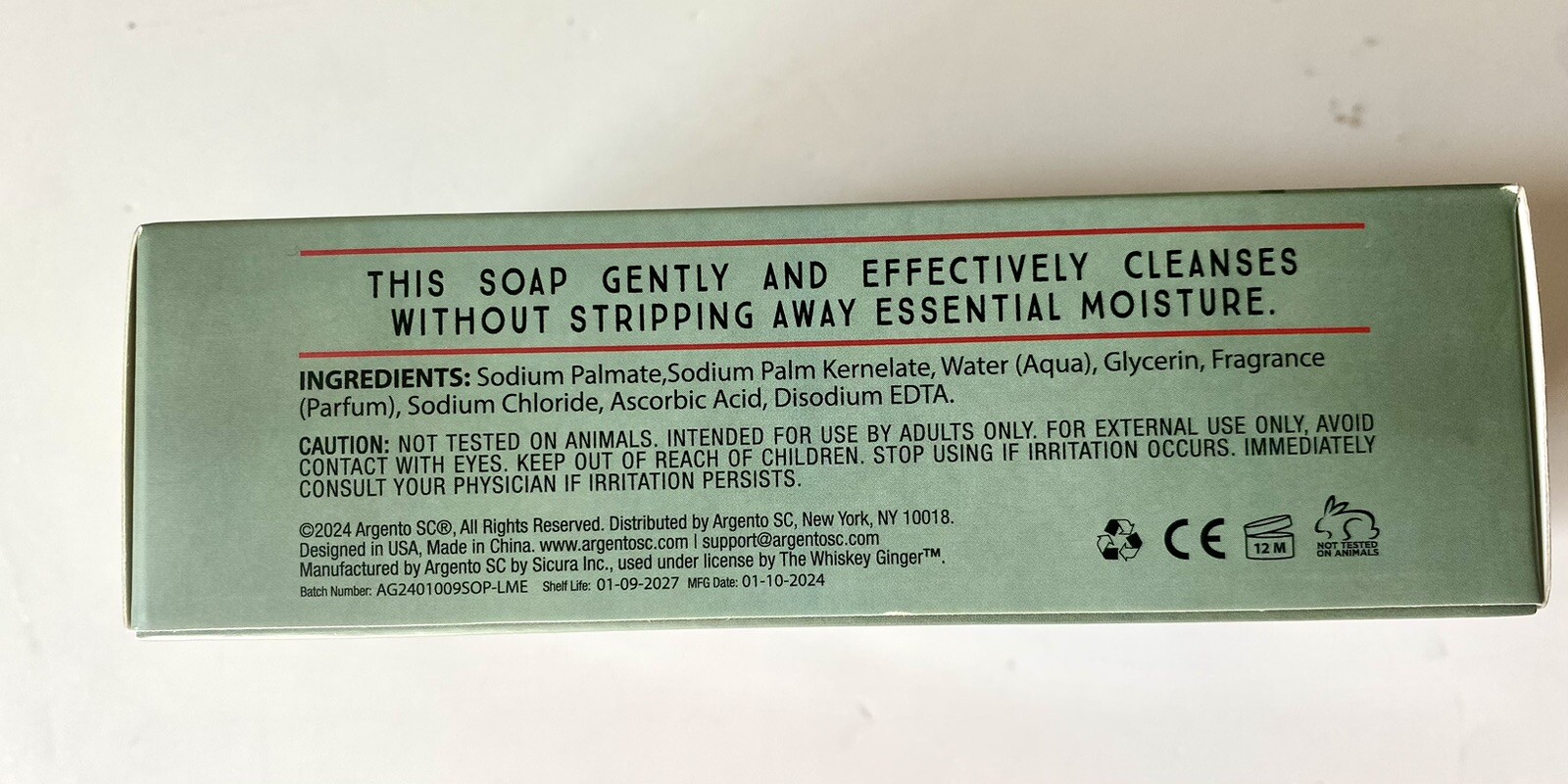 Tropical Memories PINA COLADA Scented Bar Soap Whiskey Ginger Supply Co 10.5 Oz