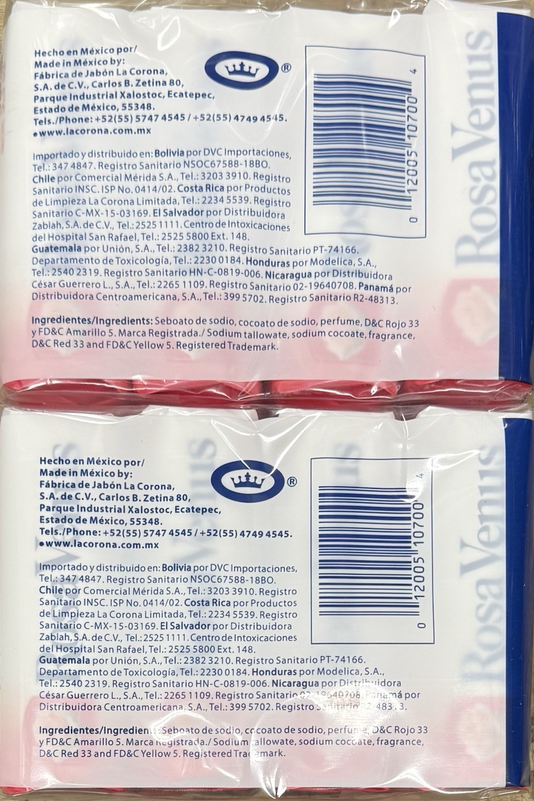 Rosa Venus Soap 5.3 oz Soap Bar 8bars Free Shipping