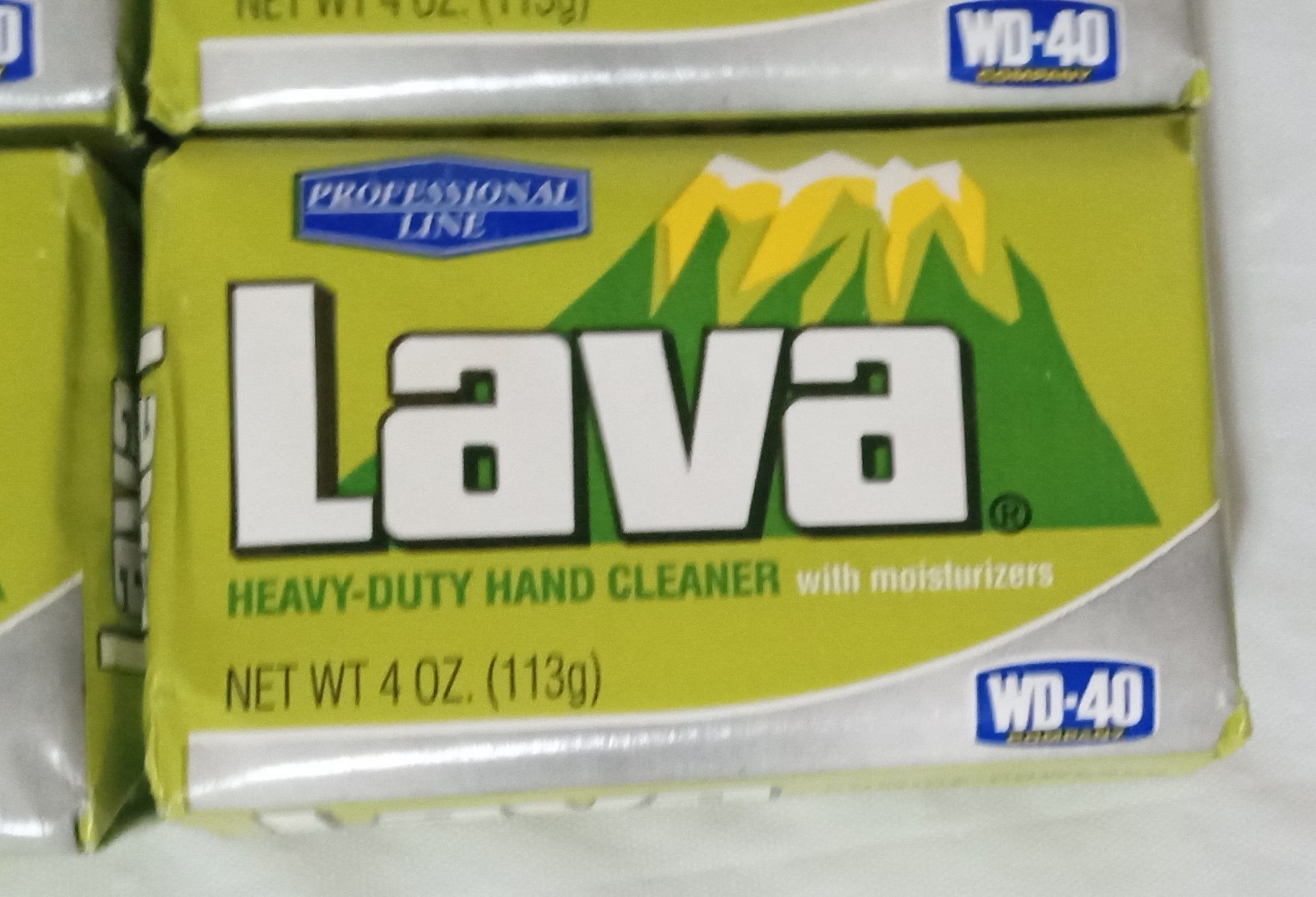 LAVA 4 Bars Soap Heavy Duty Hand Cleaner Green Pack Professional Line 4oz Unused