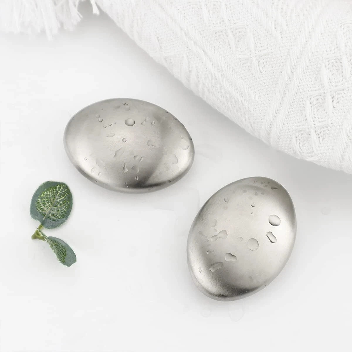 2 PCS Stainless Steel Soap Magic Metal Odor Remover Bar Eliminating Smells…