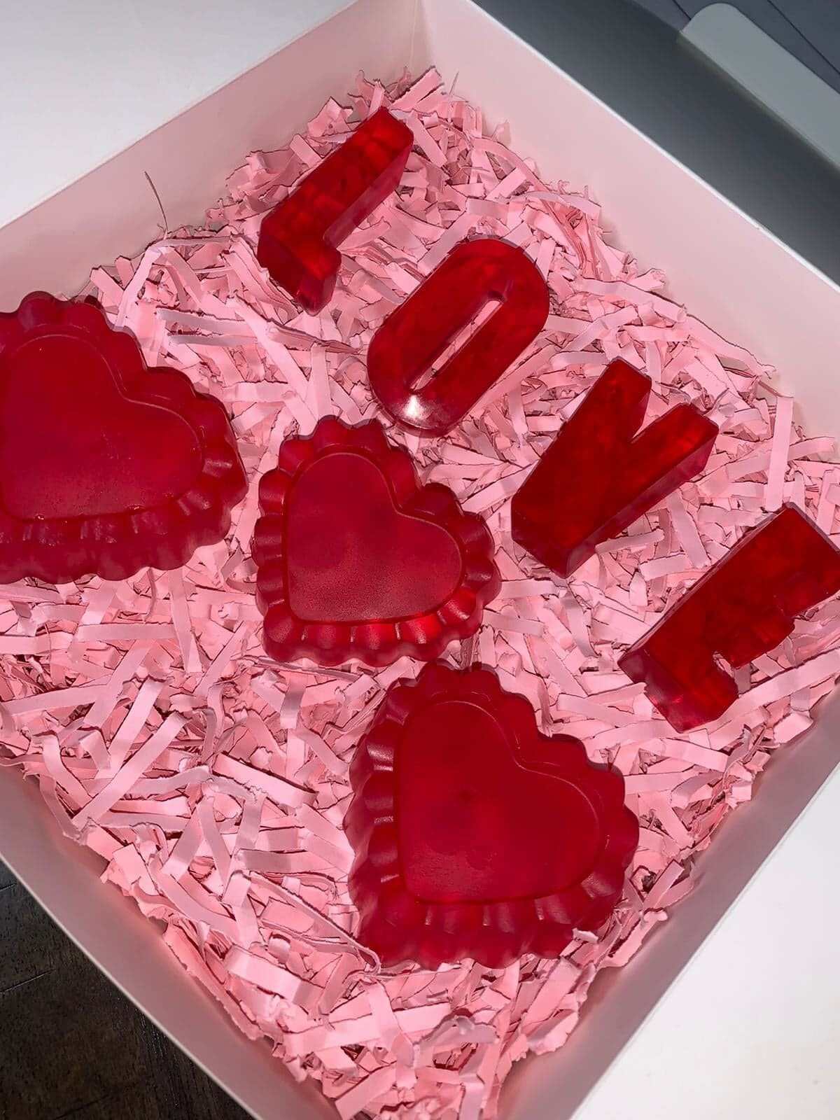 Handmade Love Soap, Hearts Soap, Gift for her or for him