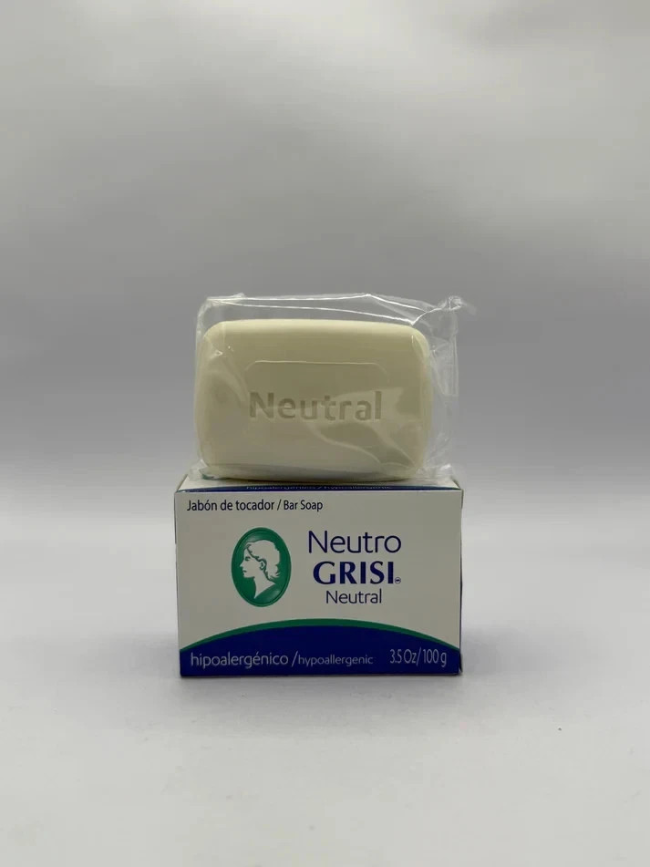 4 Pack Neutral Soap, Jabon Neutro, Grisi 3.5 Oz. X 4 Units