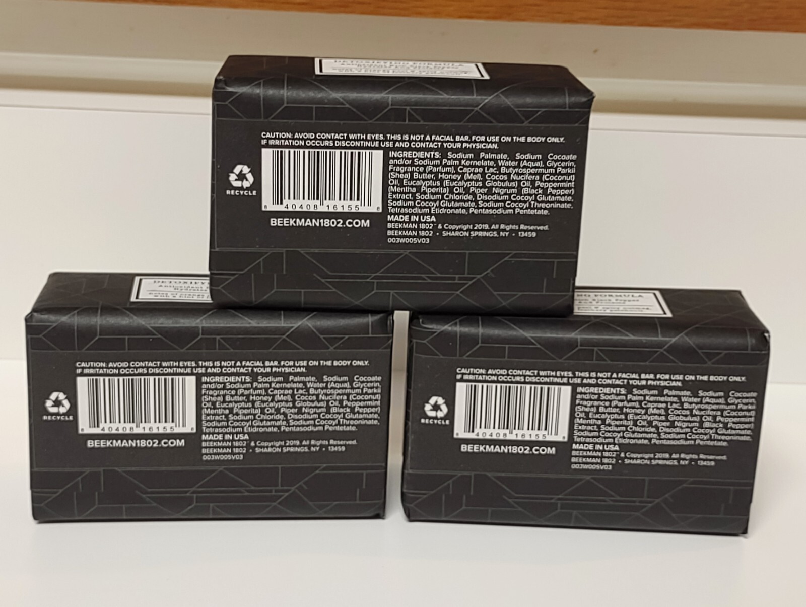 Beekman 1802 Goat Milk Bar Soap DAVESFORTH Set of 3 Jumbo Size 9 oz each New