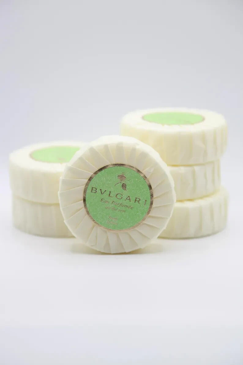 BVLGARI au thé Vert (Green Tea) Soap – 2.6oz / 75g Pack Of 6 NEW