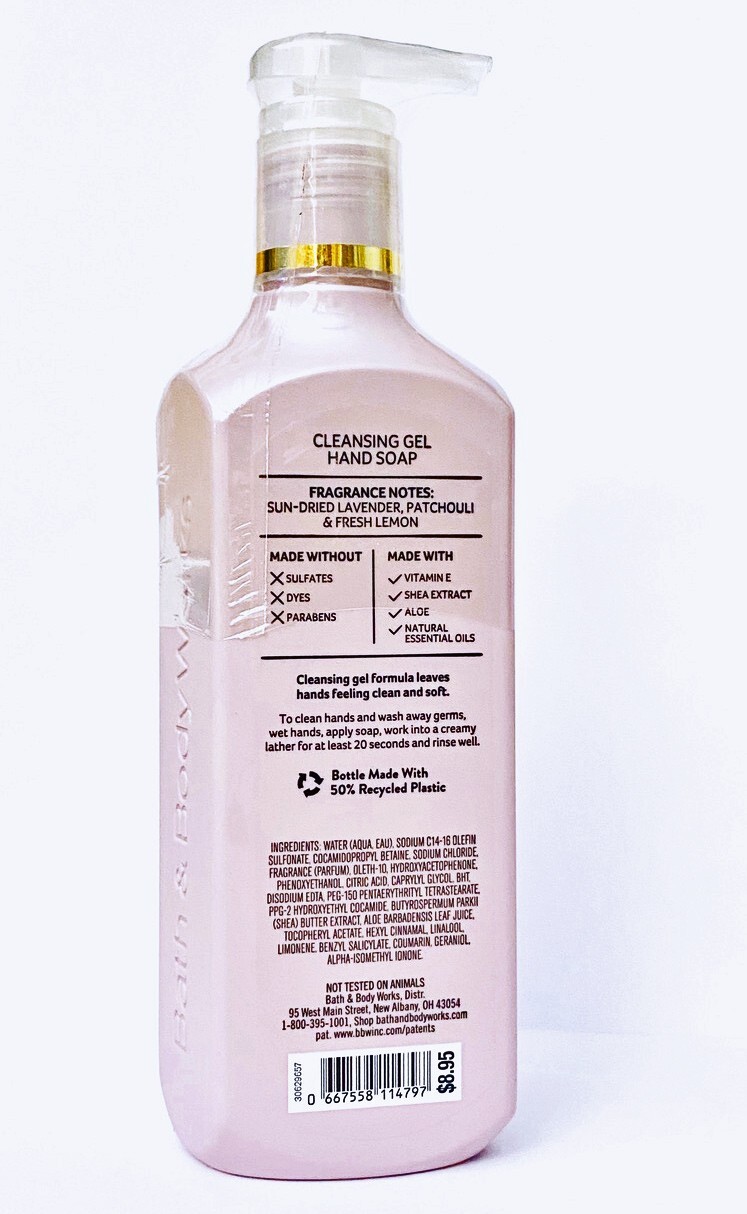 1 Bath & Body Works PURPLE PATCHOULI Cleansing Gel Hand Soap 8.0 oz