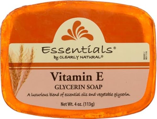 Clearly Natural, Soap Vitamin E, 4 Ounce 4 Ounce (Pack of 1) vitamin e
