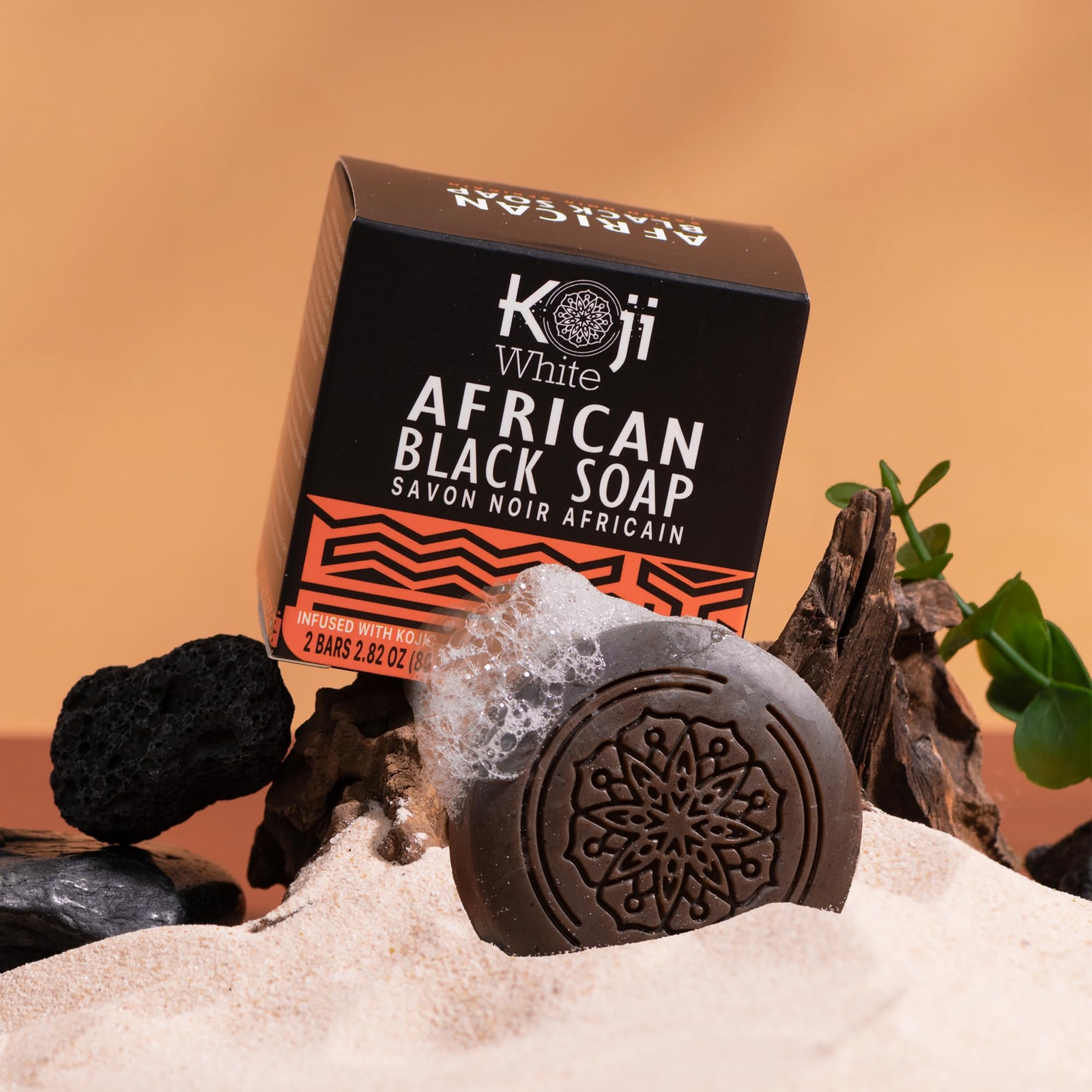 Moisturizing Black African Soap Bar for Dull, Uneven Skin Aloe Vera Shea(2 Bars)