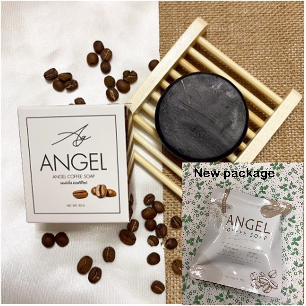Soap Natural ANGEL COFFEE Scrub Herbs Face Body Turmeric Mahad Tamarind 5x50g