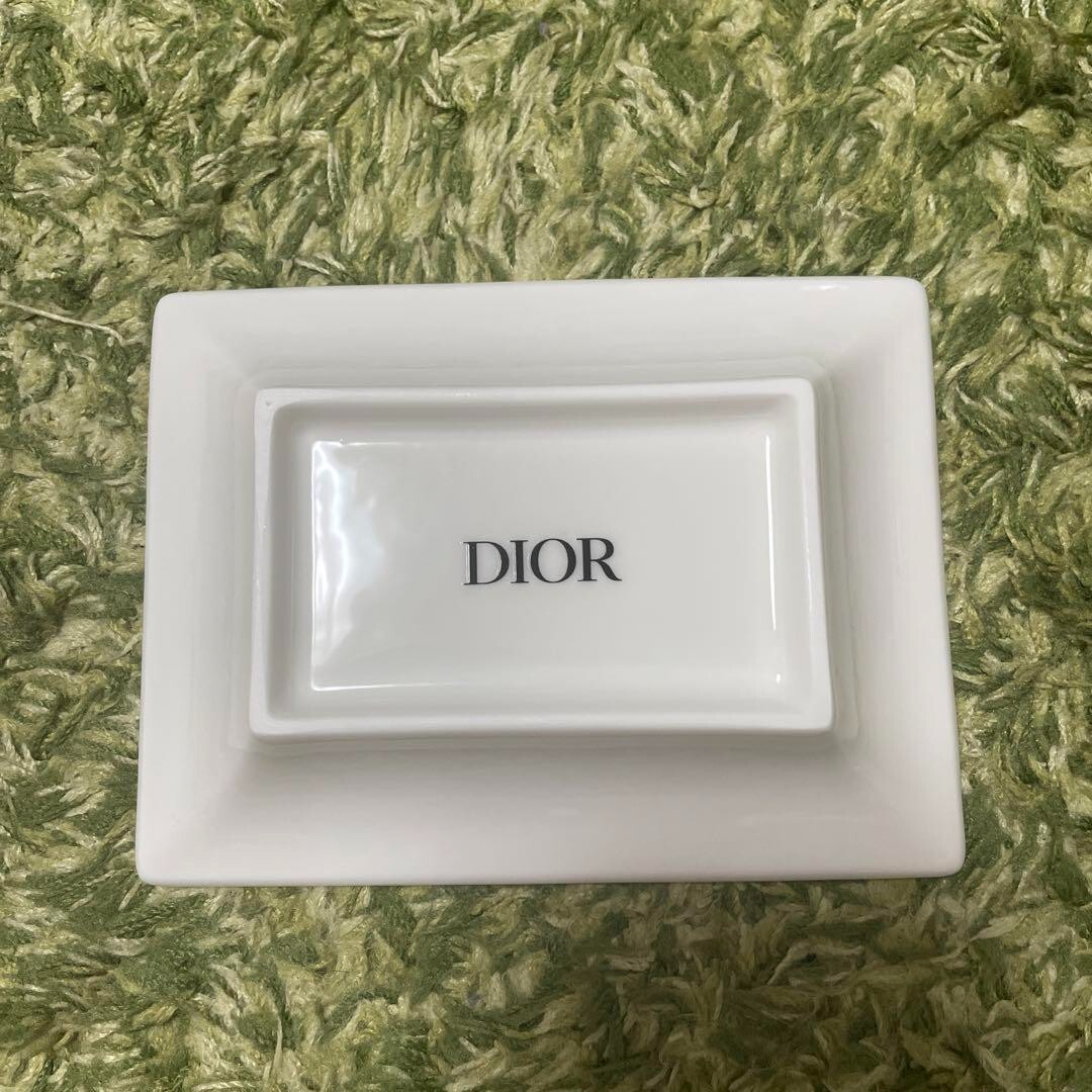 Christian Dior Maison Lucky soap set Soap & Soap Dish Tray Flower Ceramics gift