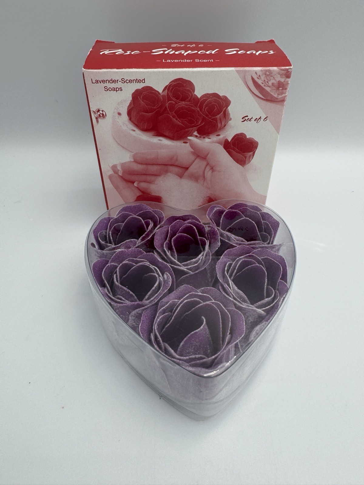 Vintage Purple Rose Shaped Soap Gift Honeymoon