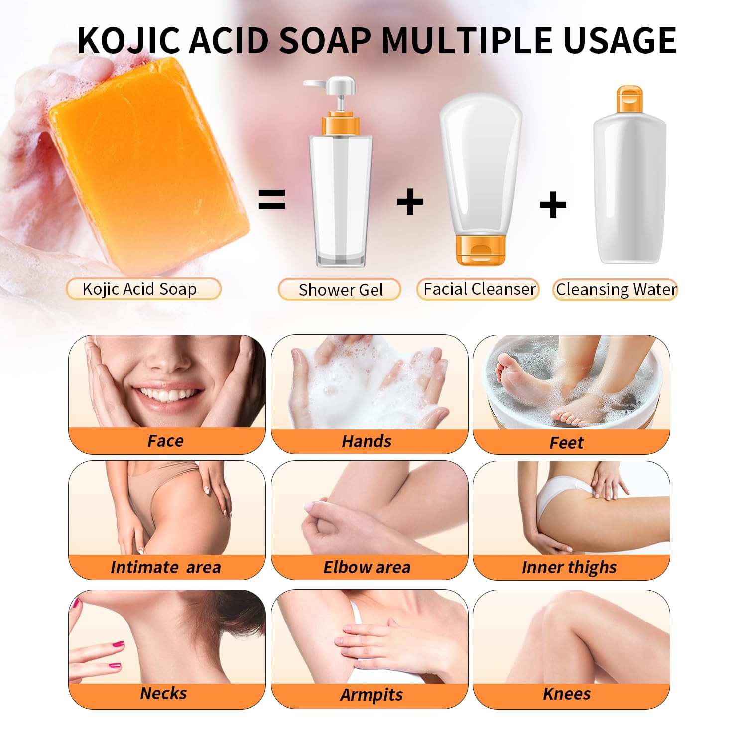 ceedoo Kojic Acid Soap for Dark Spot Remover Bars with 3.5 Ounce (Pack of 2)