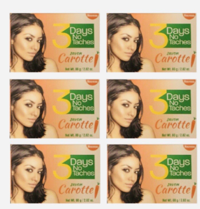 3Days No Taches Soap Carrot 80g/2.82oz {PACK OF 6}