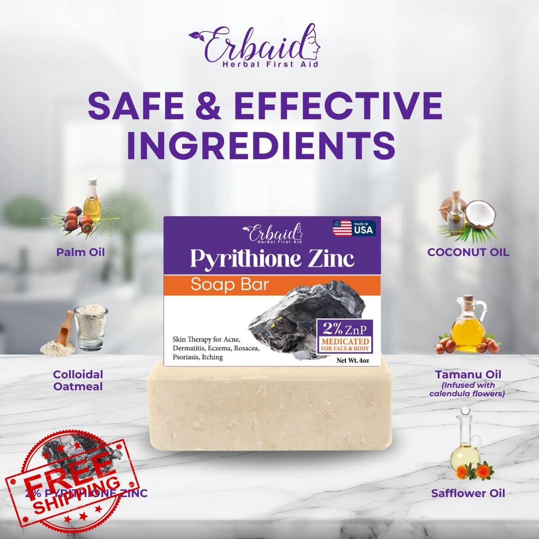 Natrulo Pyrithione Zinc Soap Bar 4oz