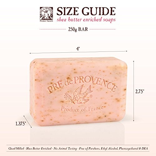 Pre de Provence Peony Soap 8.8 Oz Traditional French Artisanal Moisturizing Bar